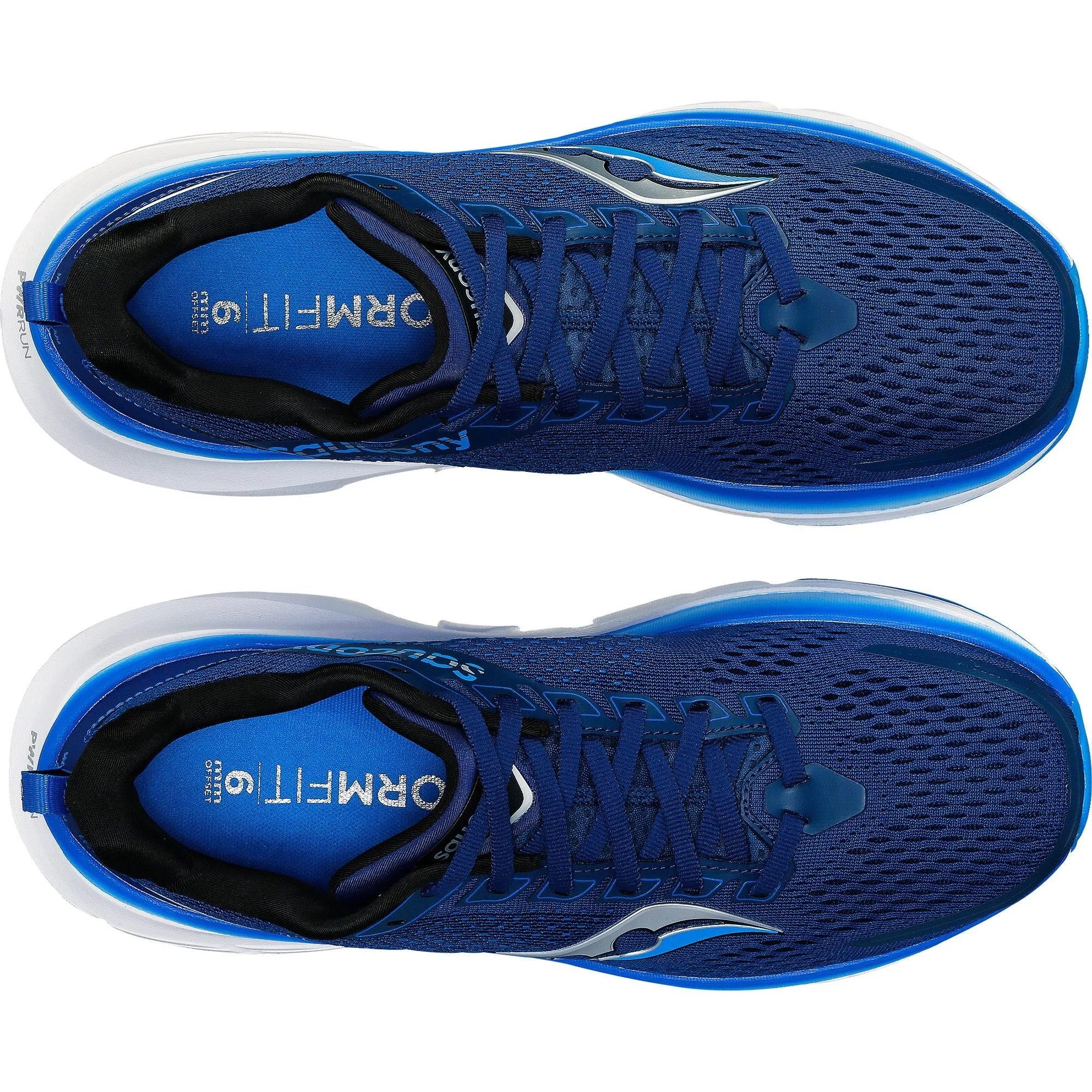 diabetic running shoes Saucony Guide 17 WIDE FIT Mens Running Shoes - Navy