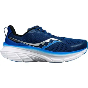 running in an underpass area shoes stability running shoes Saucony Guide 17 WIDE FIT Mens Running Shoes - Navy