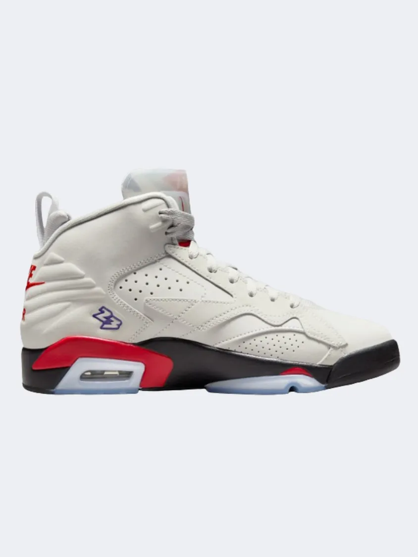 Nike Jordan Mvp Men Basketball Shoes Grey/Red/Black Comfortable fit Breath Fresh