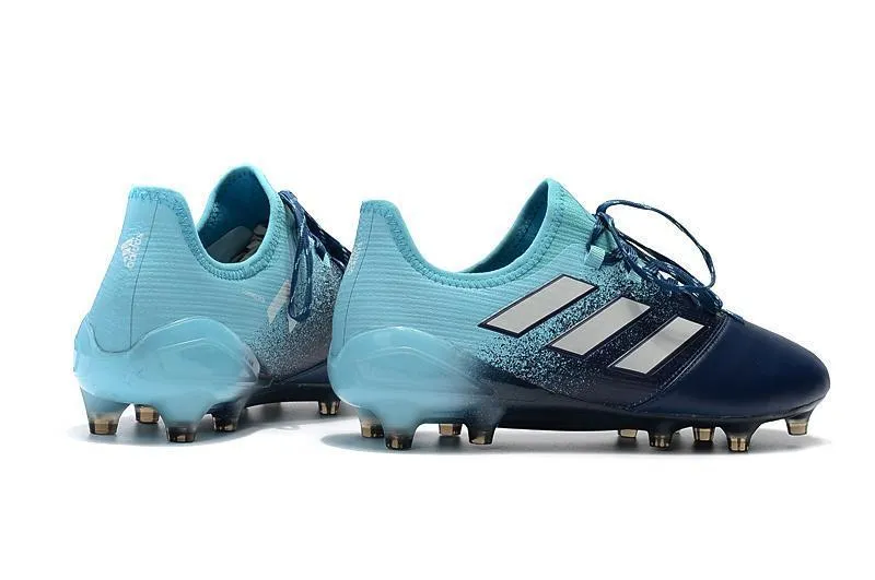 Adidas ACE FG Soccer Cleats Blue White Skyblue Stability Core Outfield Play