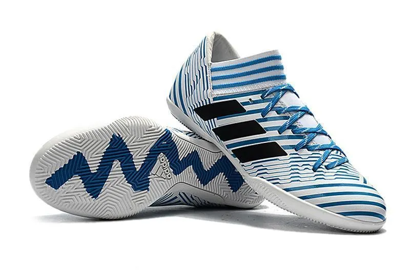 Youth Game New Adidas Nemeziz Series TF Soccer Cleats Shoes Blue White Black