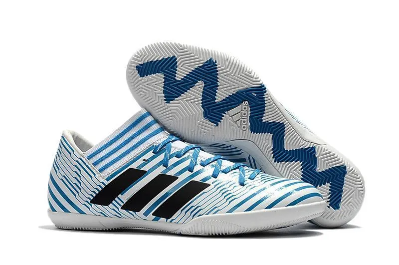 New Adidas Nemeziz Series TF Soccer Cleats Shoes Blue White Black Athletic Lifestyle All-Weather