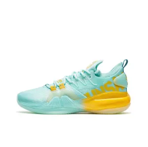 Enhanced Lateral Stability Responsive Rocker Geometry Microfiber Layer Xtep Jeremy Lin Summer Jlin 2 SE - Green/Yellow