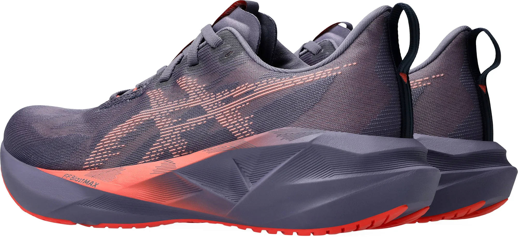 Asics NovaBlast 5 Mens Running Shoes - Purple Grip Control running with a headlamp