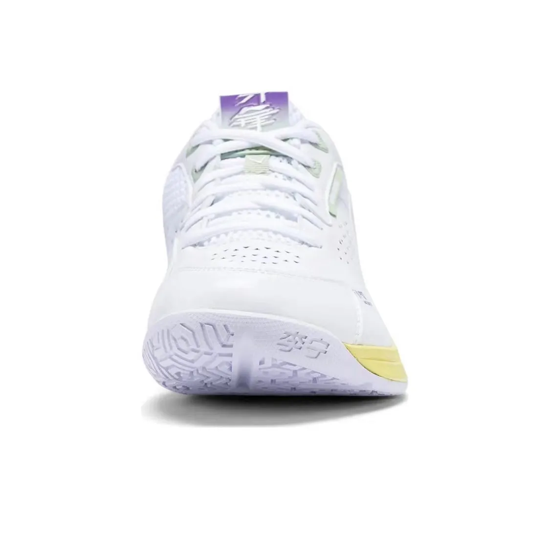 Blade DF-01 Pro | Li-Ning Badminton Shoes - White/Purple Heat Sealed Overlays Rollbar technology