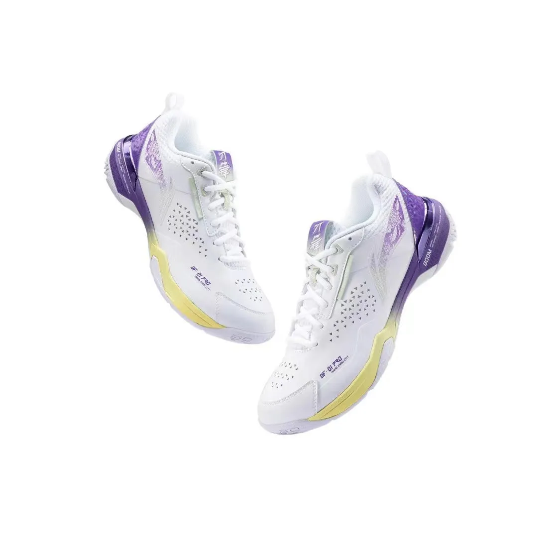 Lightweight Synthetic Upper Blade DF-01 Pro | Li-Ning Badminton Shoes - White/Purple