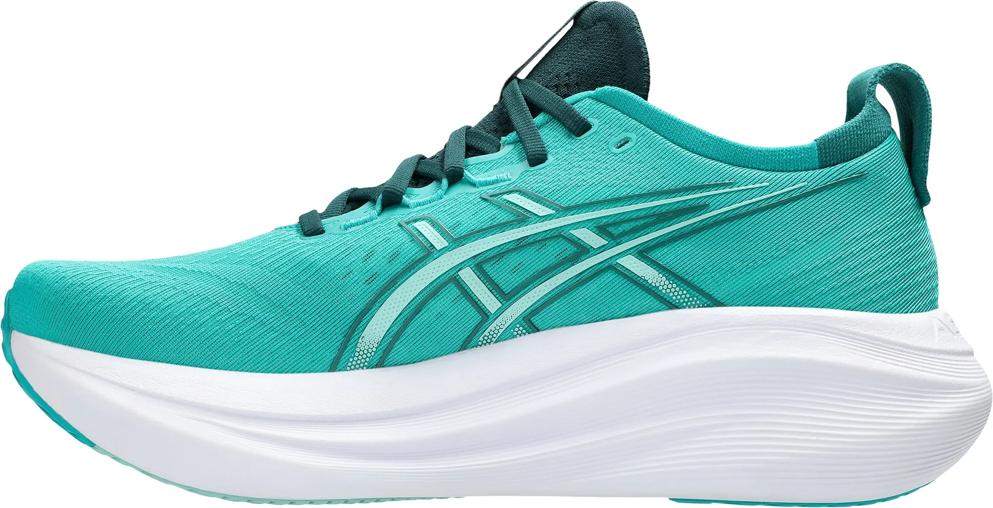 Asics Gel Nimbus 27 Mens Running Shoes - Green Even weight distribution