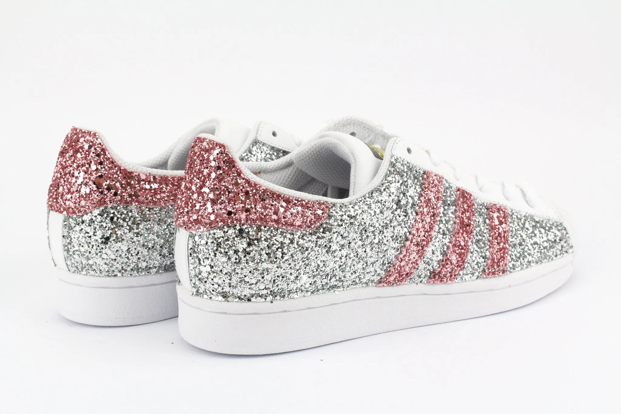 Adidas Superstar Total Silver & Pink Glitter Tree Hike