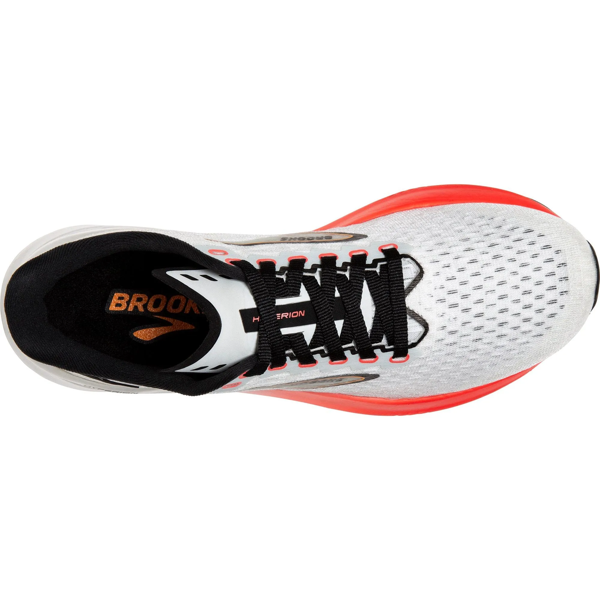 Brooks Hyperion Mens Running Shoes - White moisture - wicking feature