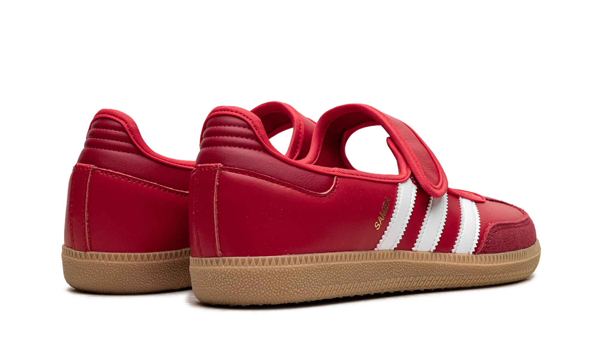 Samba Jane "Scarlet White Gum" Fit Daily mules