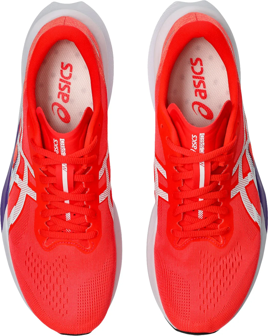 Asics Magic Speed 4 Mens Running Shoes - Red Asymmetric Heel Cup