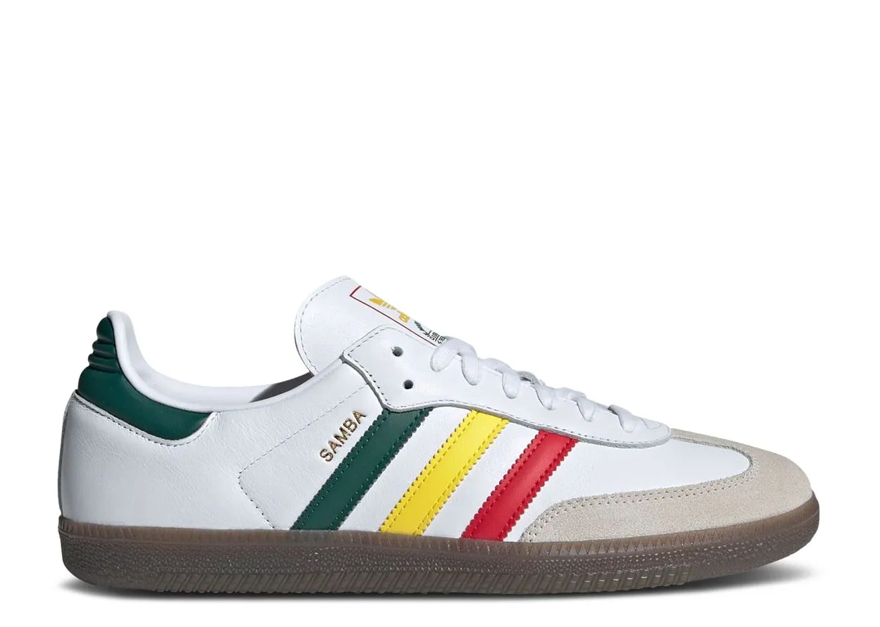 athletic style Step By Step Adidas Samba OG White Rasta