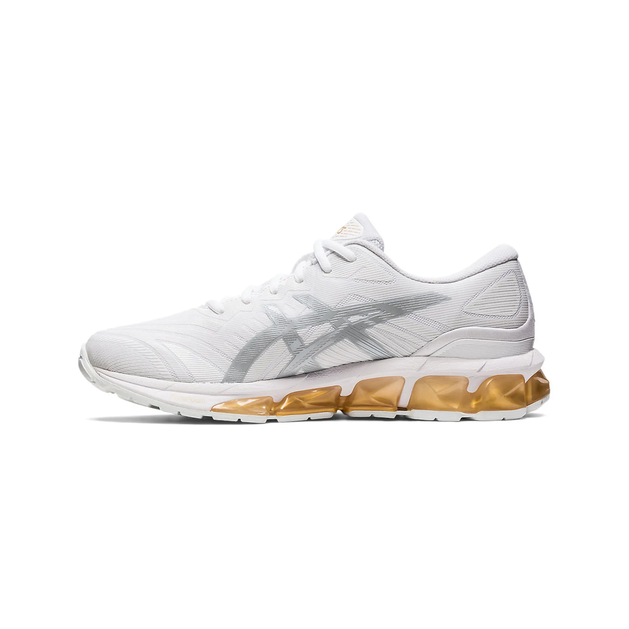 ASICS Gel Quantum 360 VII 'White / Pure Gold' Microfiber Stabilizer Compression Zoned Insole