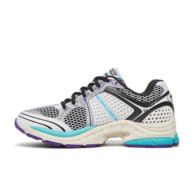 odor - resistant running option animal - themed running gear Saucony ProGrid Triumph 4 White | BlueS 70704-13