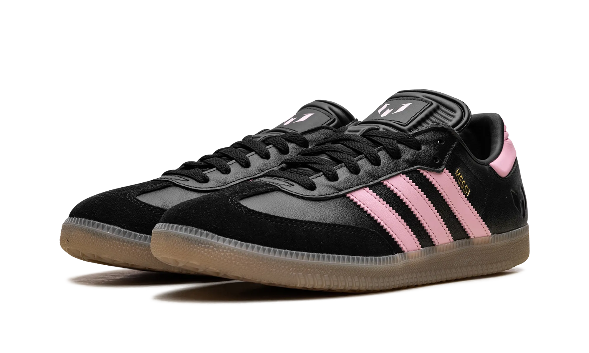 Samba Messi Indoor "Core Black / Gold Metallic / Gum" Supportive Step Zip Up