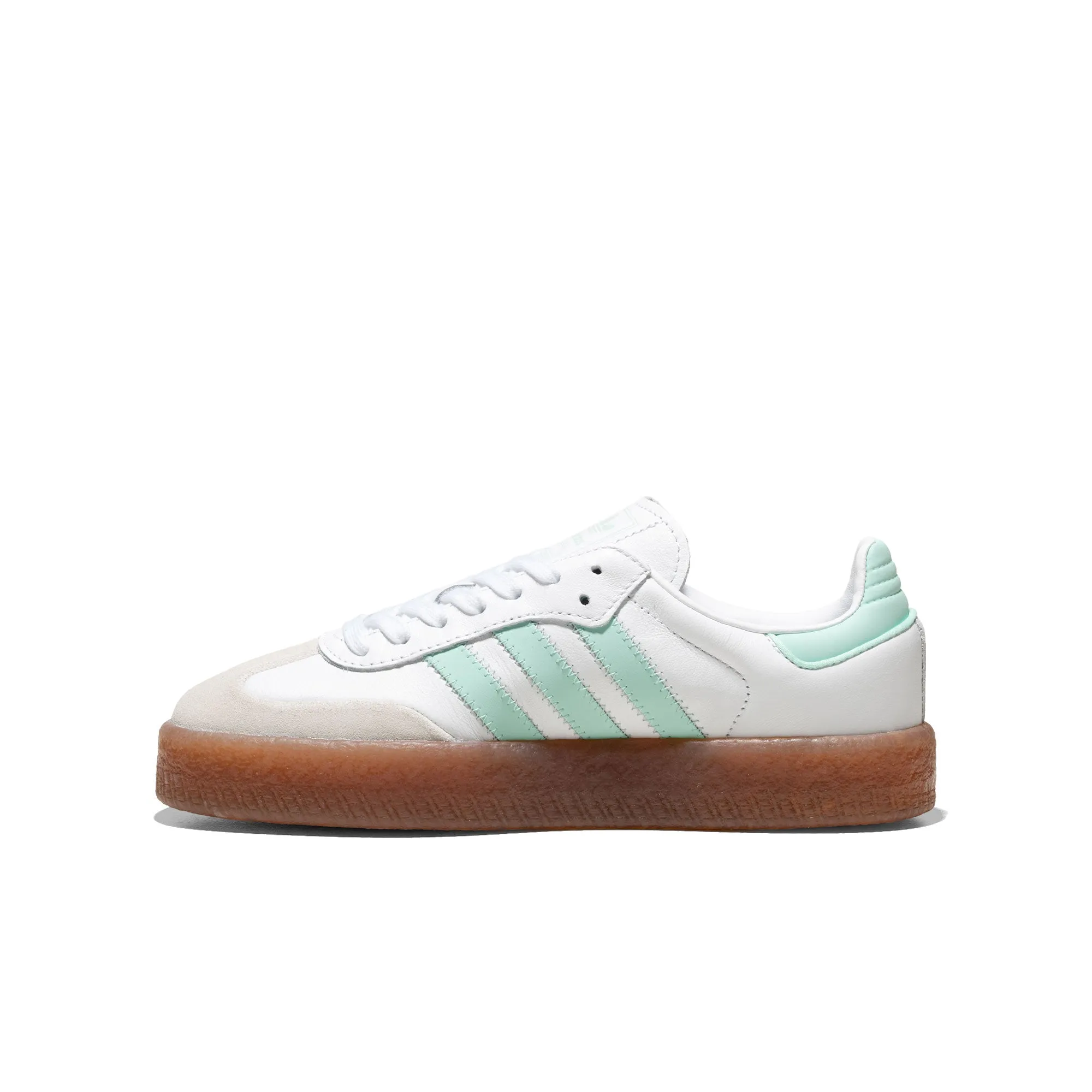 Premium Fit Light material Adidas Originals Sambae J Ftwr White/Clear Mint/Gold Met