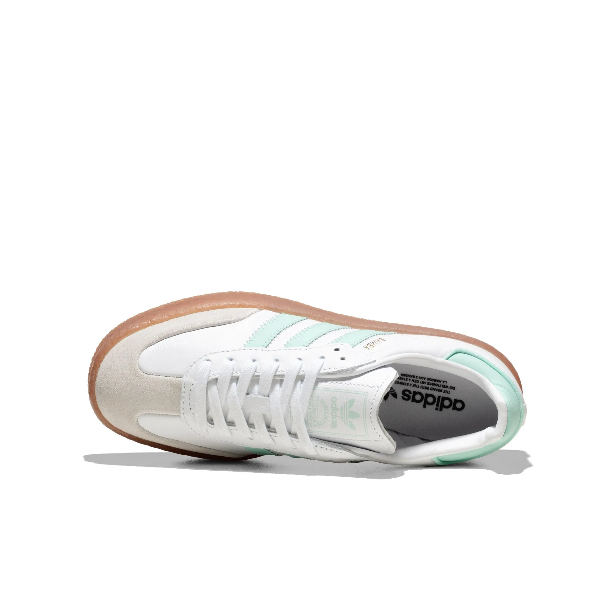 Adidas Originals Sambae J Ftwr White/Clear Mint/Gold Met Pure Flex