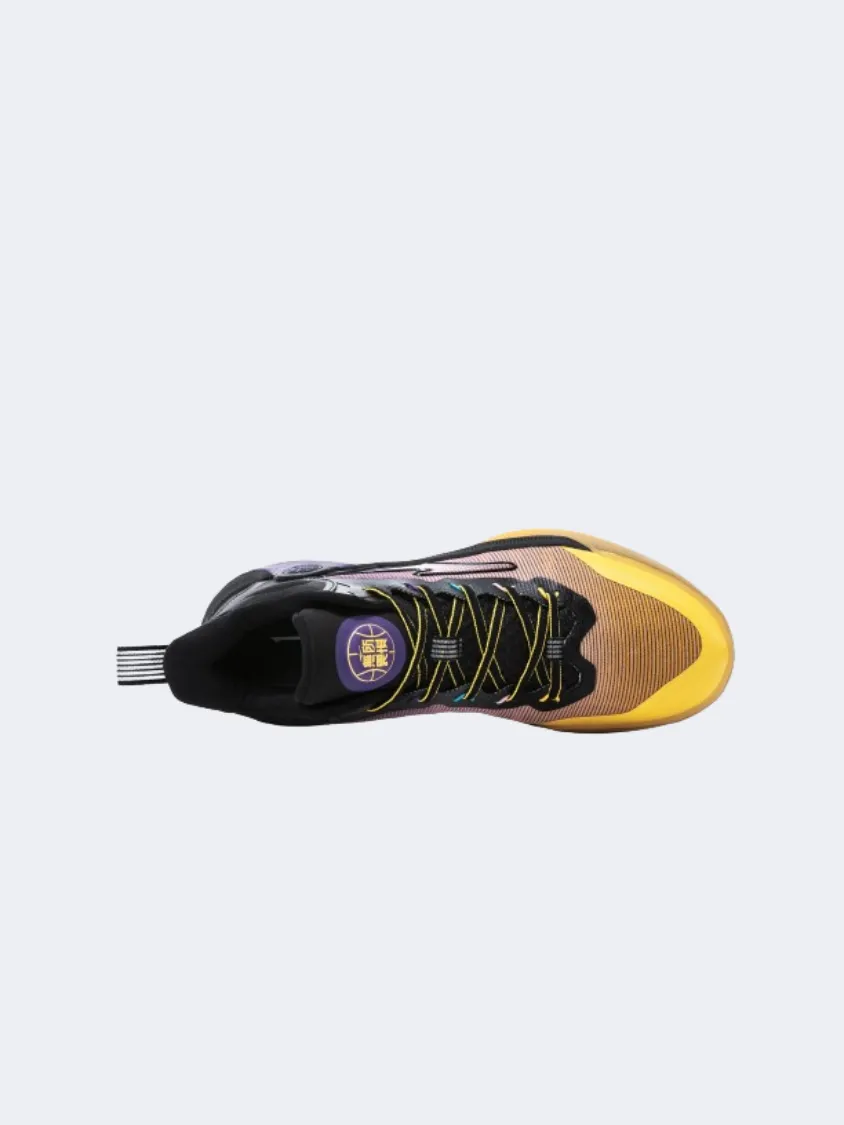 Club Edge Cushioned Insole Technology Erke Men Basketball Shoes Dark Purple/Black