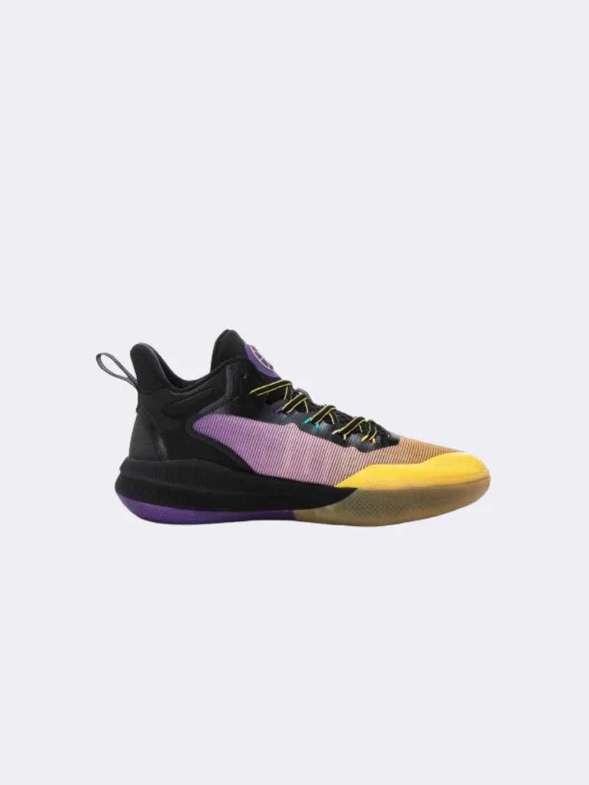 Erke Men Basketball Shoes Dark Purple/Black Cool Pop Cross Road