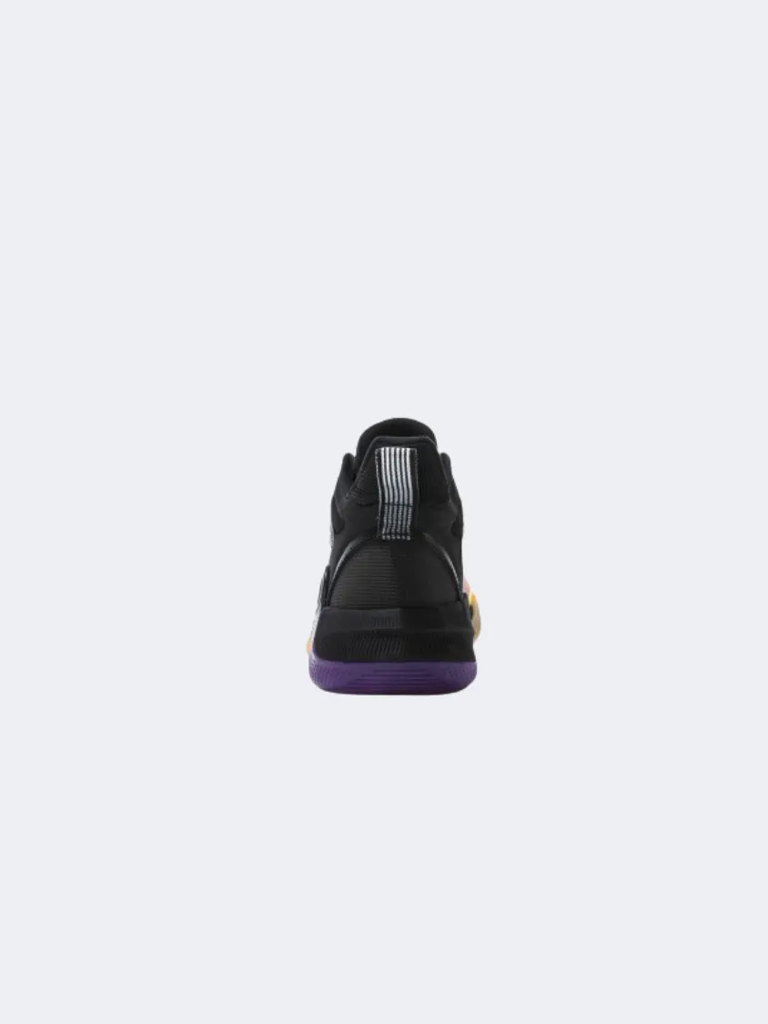 Erke Men Basketball Shoes Dark Purple/Black Anti Slip Outsole