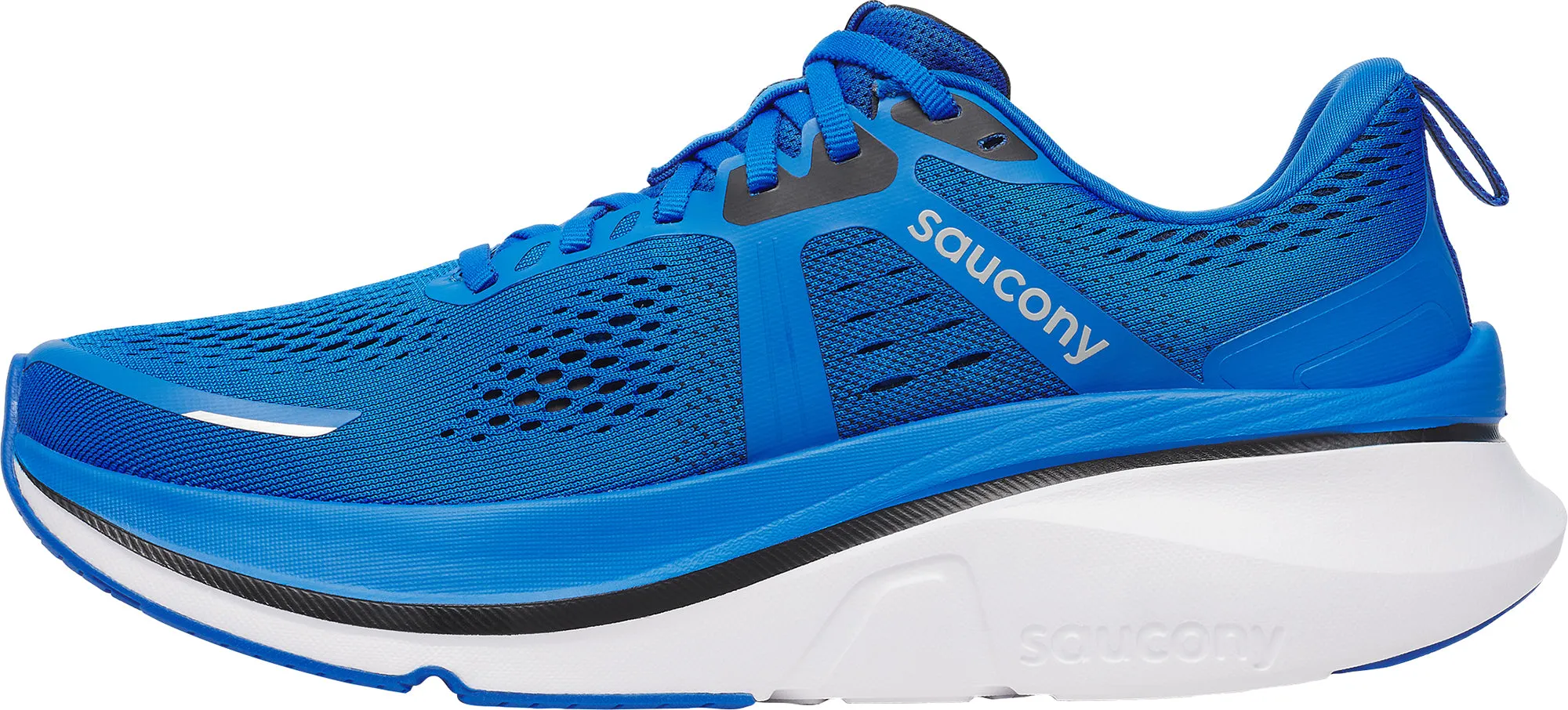 Saucony Guide 18 Mens Running Shoes - Blue Wave Spring Plate Versatile - use