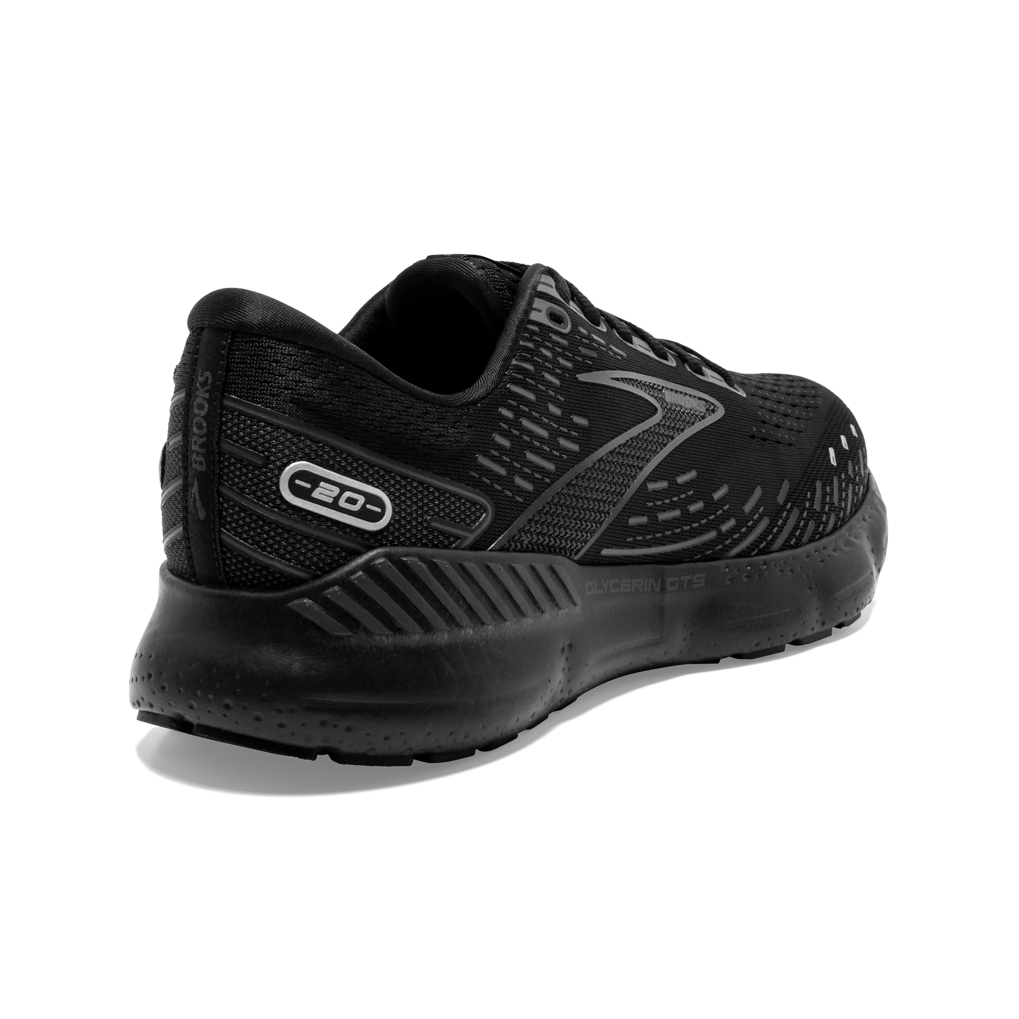 Men's Glycerin GTS 20 Comfort arch support running in a wooden bridge area shoes
