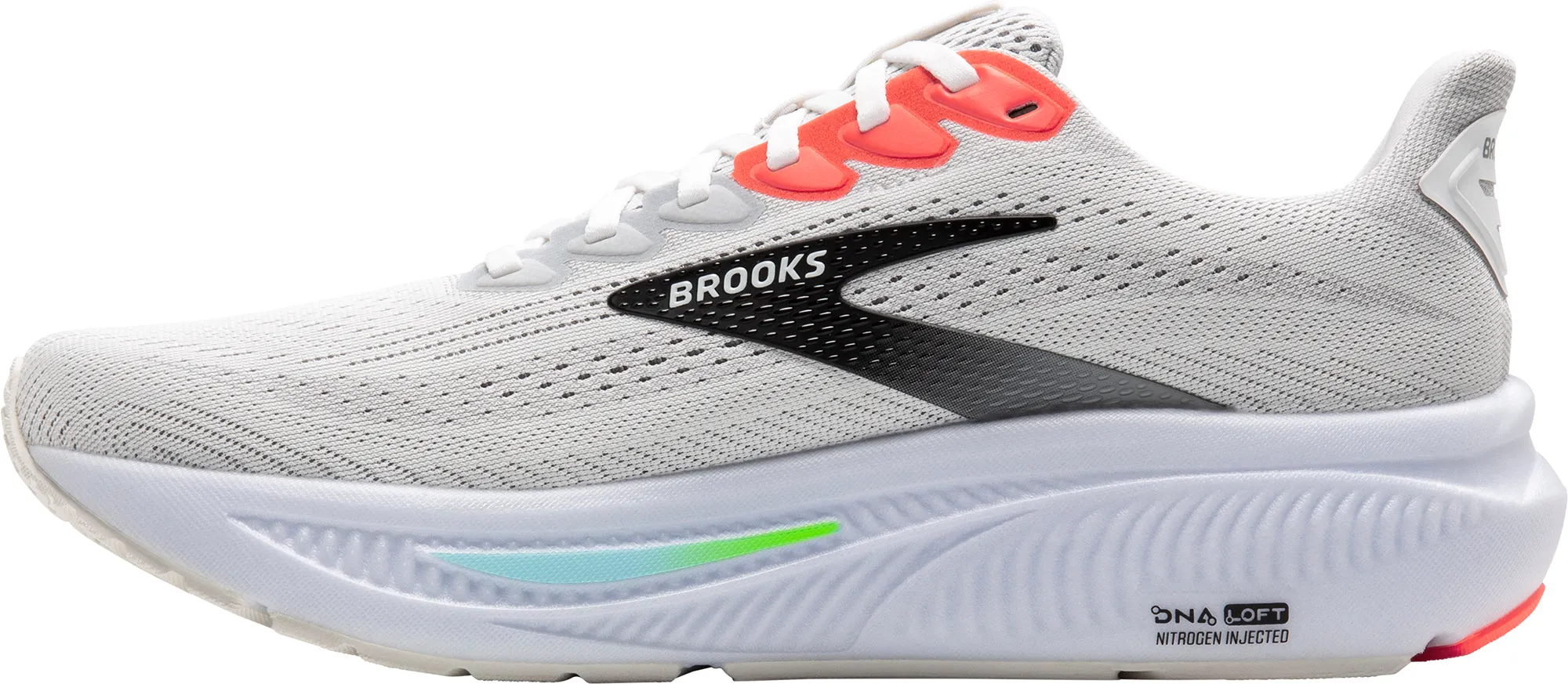 Humid Weather Running Energy Guidance System Brooks Ghost 17 Mens Running Shoes - White