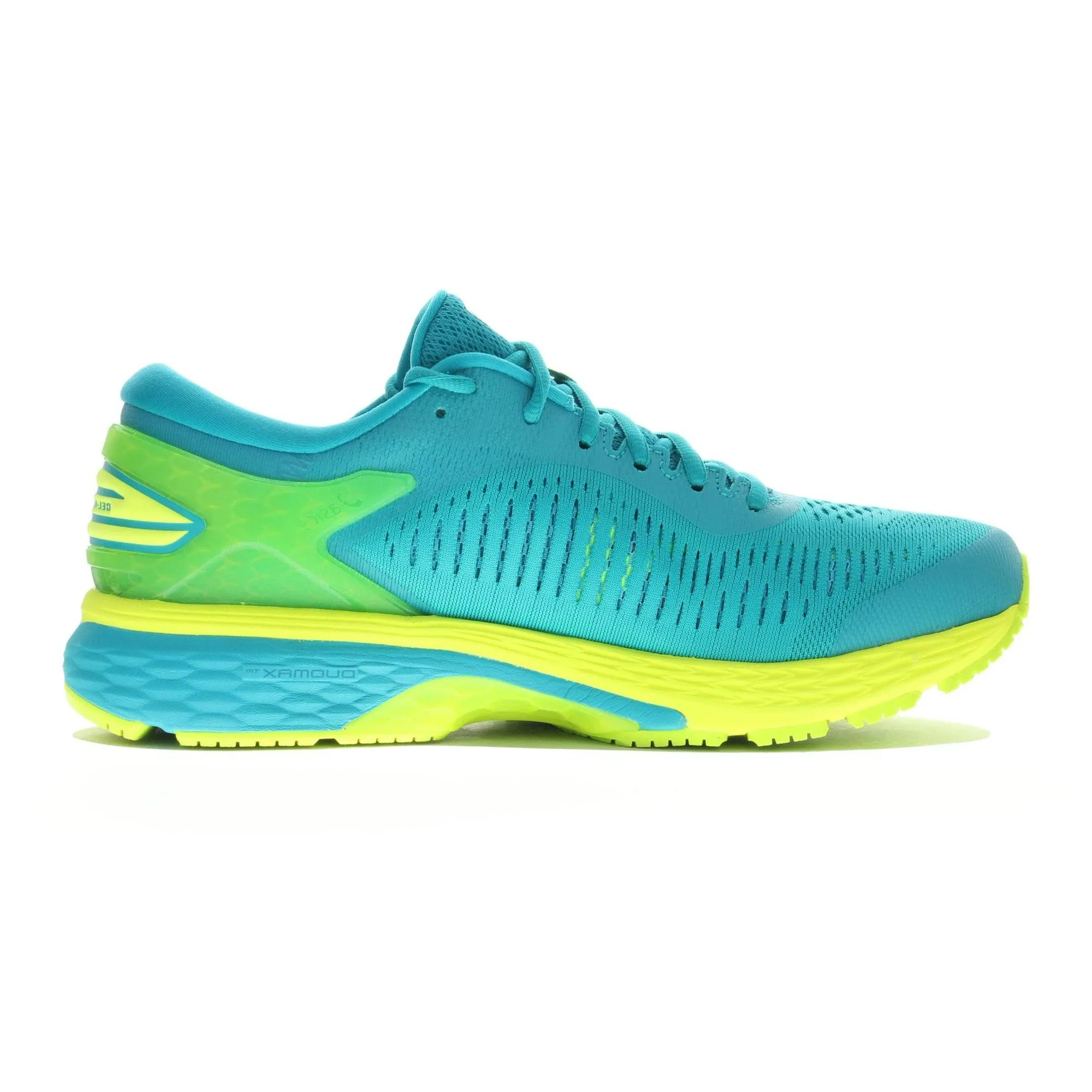 Enhanced Traction Tread shoe storage ASICS Gel Kayano 25 'Lagoon Deep Aqua'