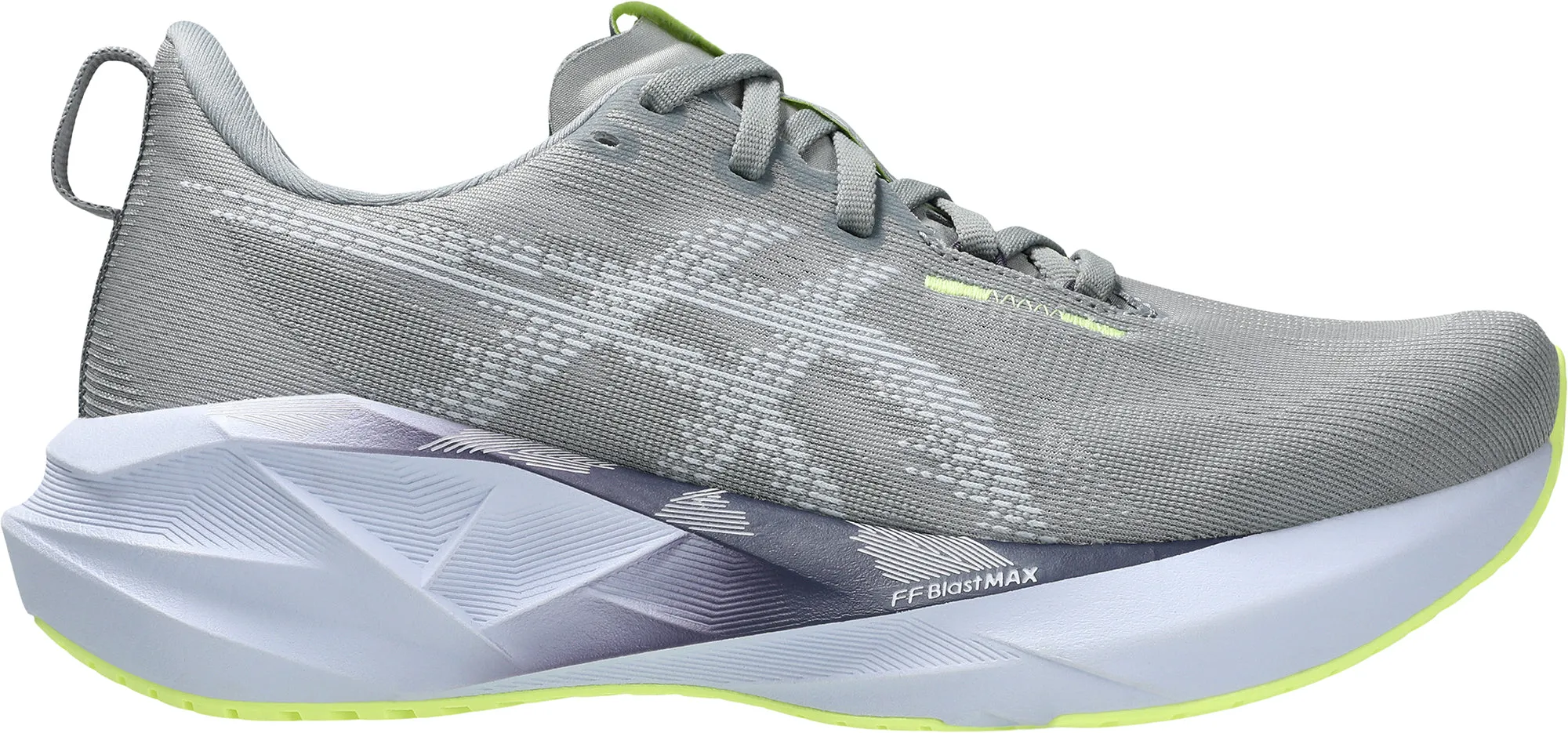 water - repellent - upper - feature shoes Compression Web Asics NovaBlast 5 Womens Running Shoes - Grey