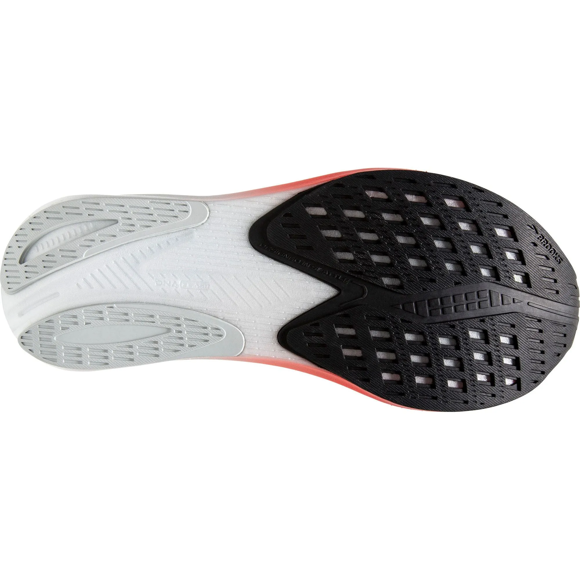 Molded Heel Collar Step - up comfort Brooks Hyperion GTS Womens Running Shoes - White