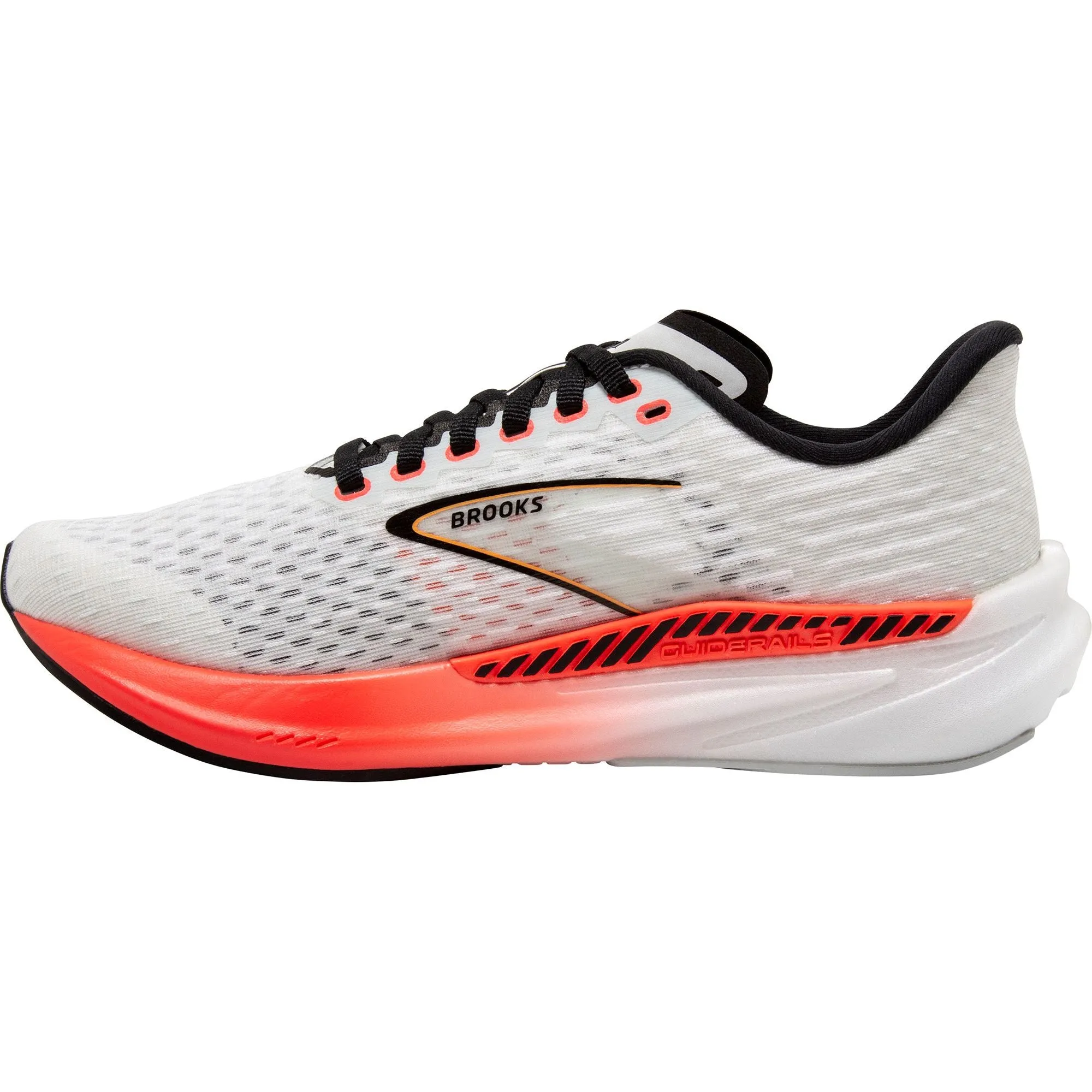 Brooks Hyperion GTS Womens Running Shoes - White running in a concrete bridge area shoes padded shoes