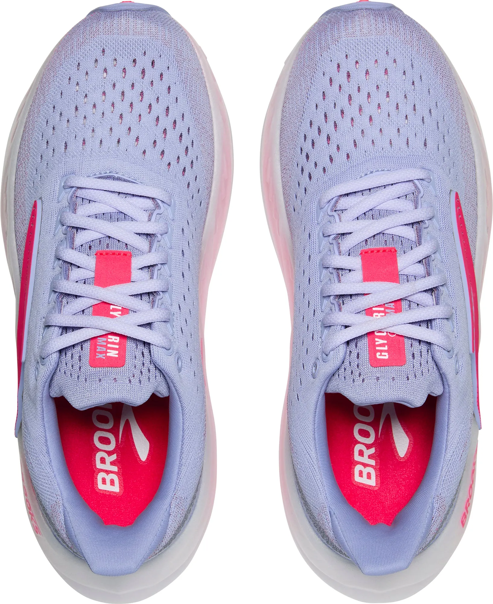 Non Chafing Collar logo - engraved shoes Brooks Glycerin Max Womens Running Shoes - Blue