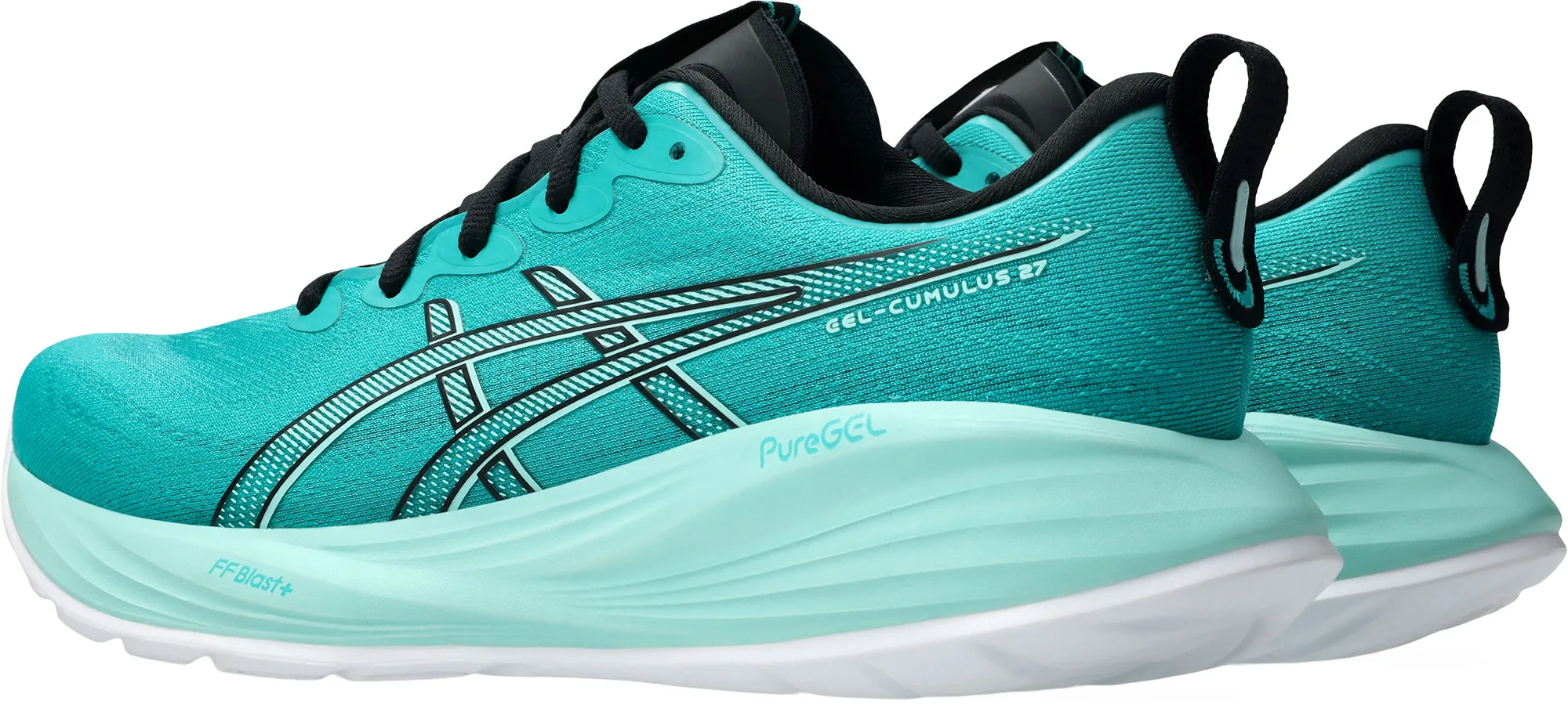 Asics Gel Cumulus 27 Mens Running Shoes - Green rigid midsole shoes
