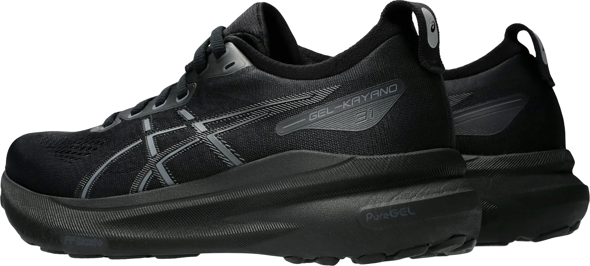 Asics Gel Kayano 31 Womens Running Shoes - Black Responsive Heel Cushioning
