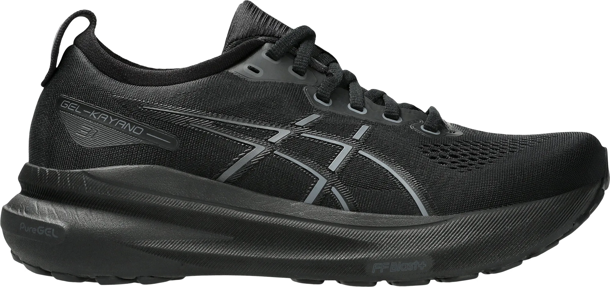 Asics Gel Kayano 31 Womens Running Shoes - Black Comfort Outsole
