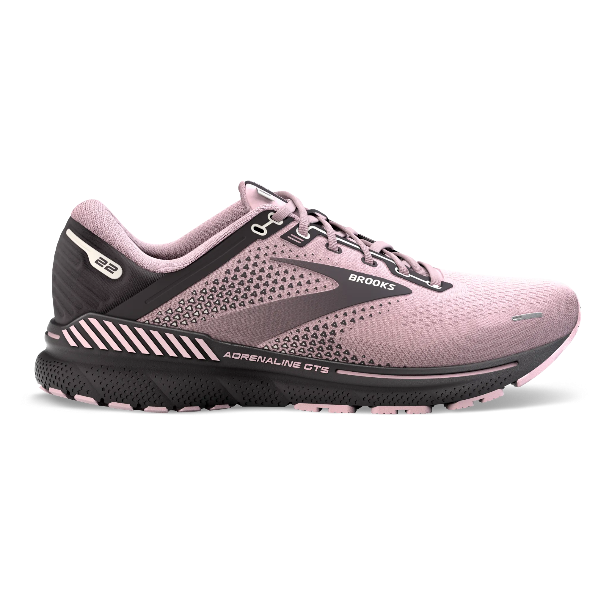 Women's Adrenaline GTS 22 running shoes with rubber sole