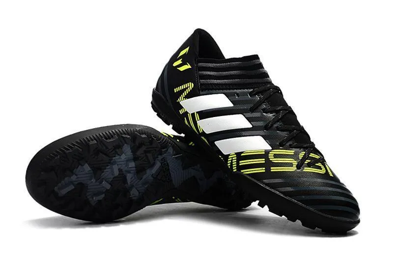New Adidas Nemeziz Series TF Soccer Cleats Shoes Black Gray Lime White Mid Cut