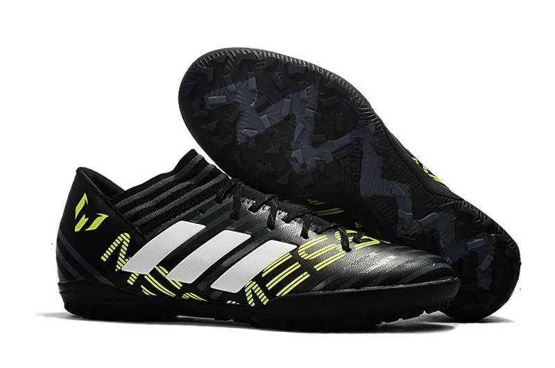 Elite Level New Adidas Nemeziz Series TF Soccer Cleats Shoes Black Gray Lime White