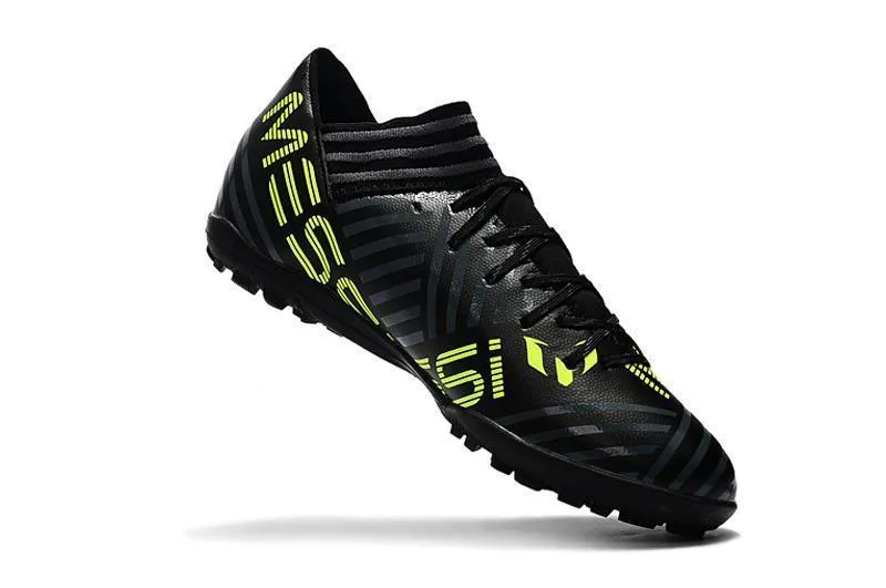 New Adidas Nemeziz Series TF Soccer Cleats Shoes Black Gray Lime White Game Ready Gear Elite performance
