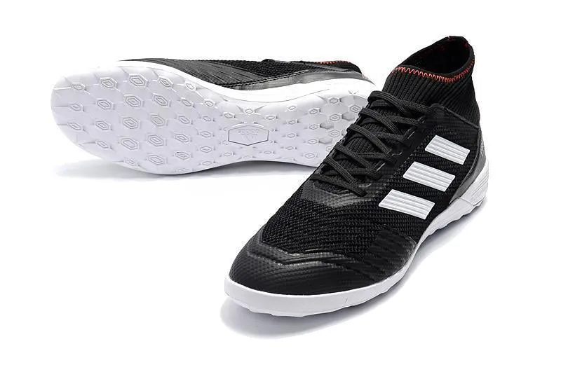 Power Focus New Adidas Predator Tango 18  TF Primeknit Soccer Cleats Shoes Black White