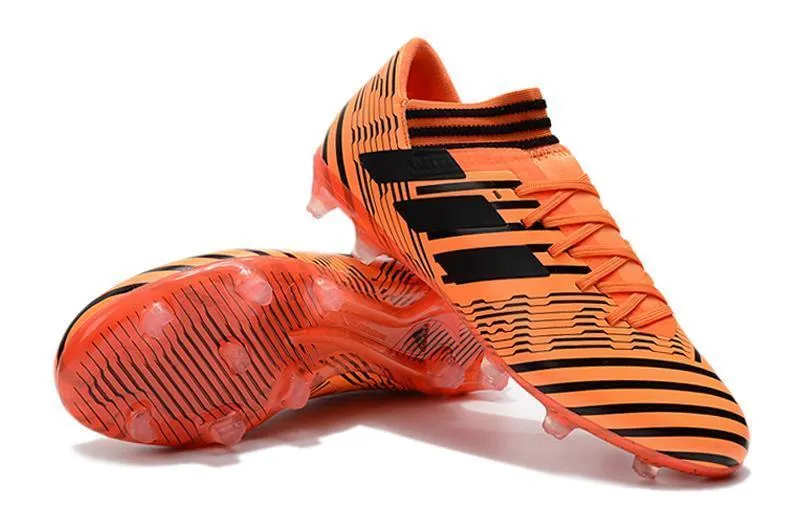 Dry Cushion Full Support New Adidas Nemeziz Messi FG Soccer Cleats Shoes Orange Black