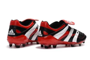 New Adidas Predator Accelerator FG Electricity Soccer Cleats Shoes Black Red White Sturdy Build