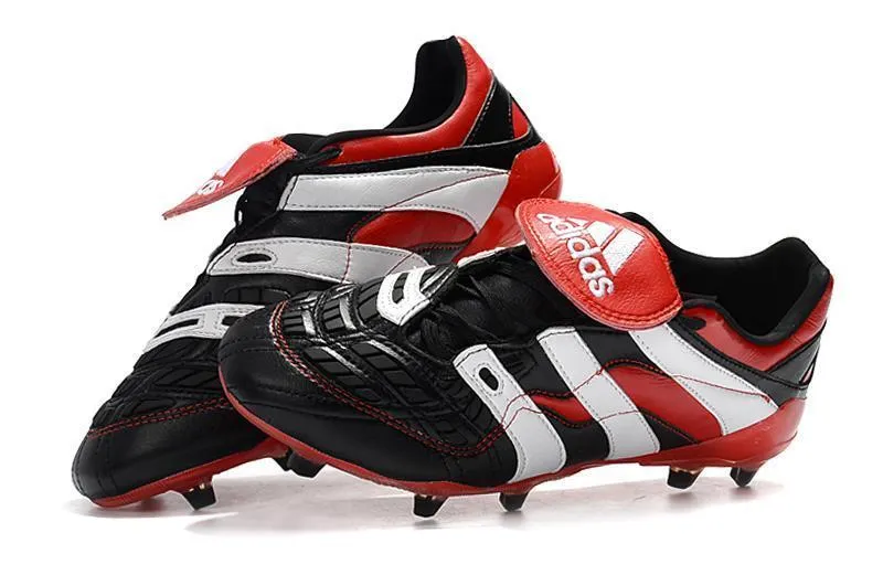 Efficient Fit New Adidas Predator Accelerator FG Electricity Soccer Cleats Shoes Black Red White