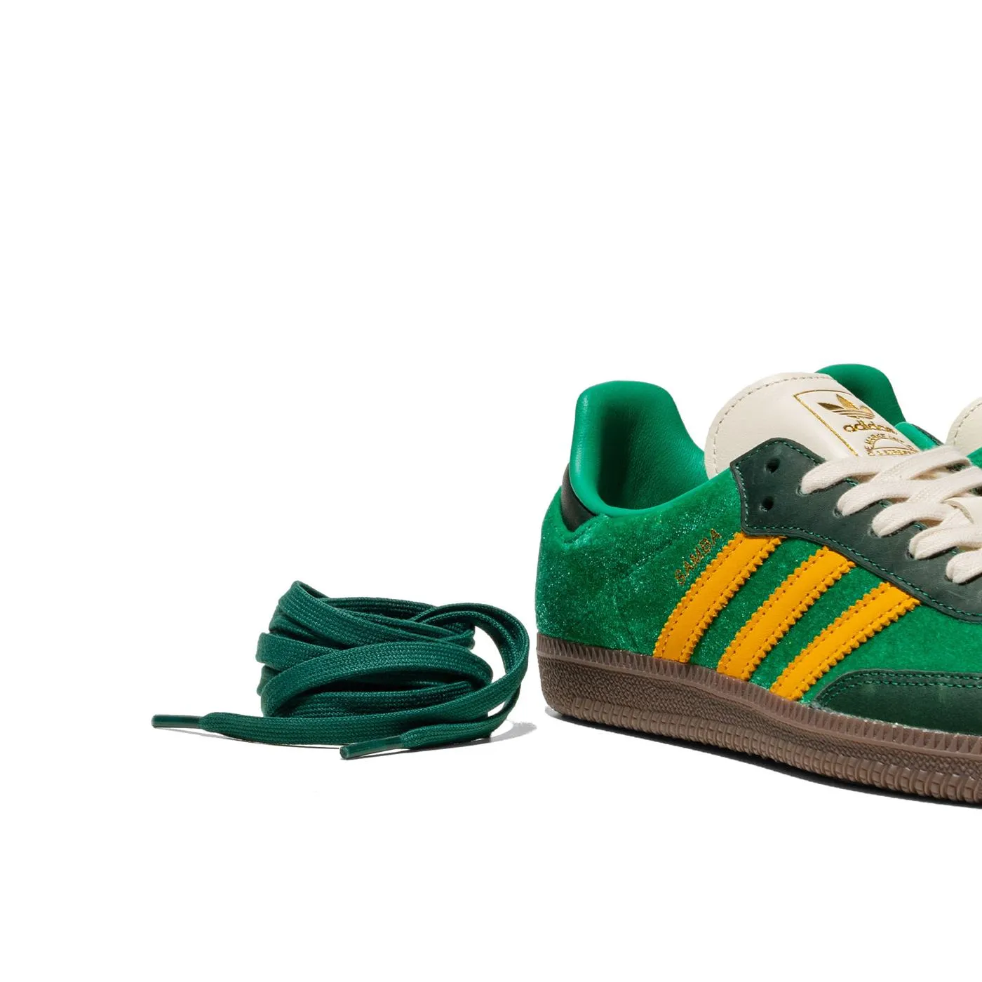 Adidas Originals Samba OG W Court Green / Preloved Yellow Timeless Footwear Balanced Fit