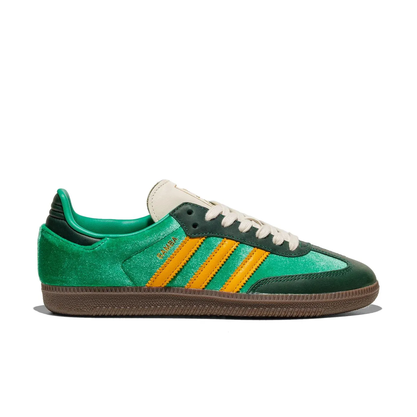 Versatile Comfort slim cut Adidas Originals Samba OG W Court Green / Preloved Yellow