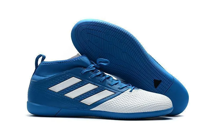 Adidas ACE 17.3 Primemesh Soccer Cleats TF Blue White Core Black Pace Master
