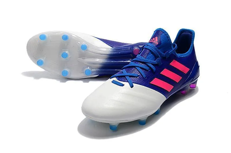Sprint Burst Adidas ACE Series FG Soccer Cleats Shoes Blue White Pink