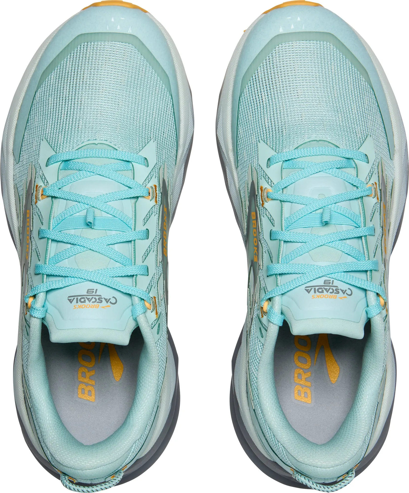Compression Molded Heel temporary shoes Brooks Cascadia 19 Womens Trail Running Shoes - Blue