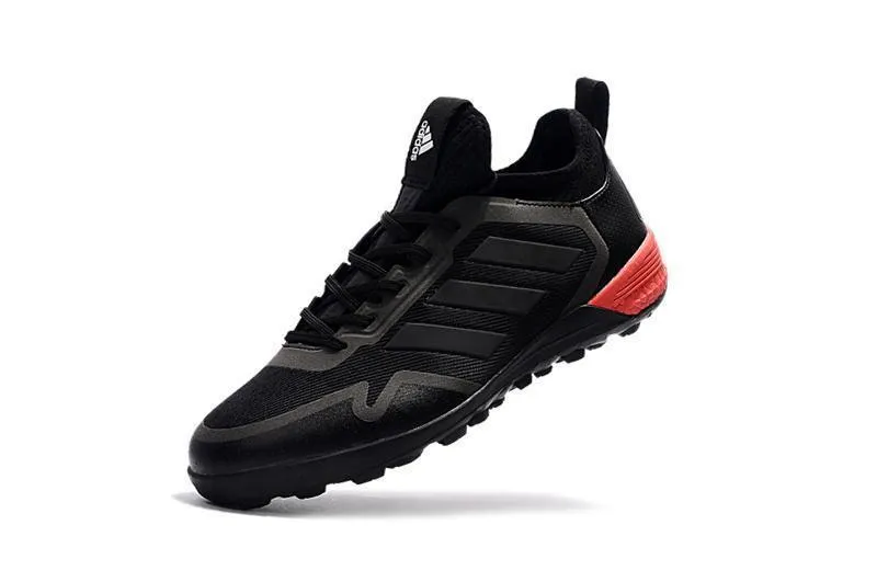 Hard Field Comfort sole Adidas ACE TF Grass Soccer Cleats Shoes Black Red