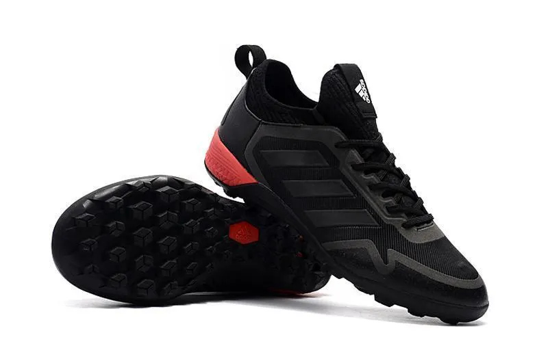 Adidas ACE TF Grass Soccer Cleats Shoes Black Red Balance Control
